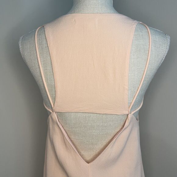 Vestique Pink Sleeveless Mini Dress Back Cut Out Women's Size Small Sundress - Picture 7 of 12